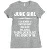 Super June Girl Ladies Fitted T-Shirt