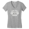 this guy needs a beer Women's V-Neck T-Shirt