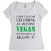 vegan Women's Triblend Scoop T-shirt