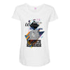 who loves labrador retriever Maternity Scoop Neck T-shirt