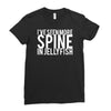 i've seen more spine in jellyfish Ladies Fitted T-Shirt