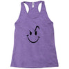 evil acid house smiley smily face mens t shirt Racerback Tank