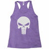 the punisher skull head Racerback Tank