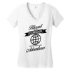 blessed are the curious for they shall have adventures Women's V-Neck T-Shirt