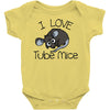 love tube mice Baby Onesie