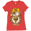 pirate owl Ladies Fitted T-Shirt