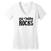 daddy rocks Women's V-Neck T-Shirt