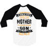 Super Cool Mother Of A Freaking Awesome Son 3/4 Sleeve Shirt
