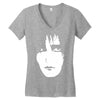 siouxsie and the banshees sioux face post punk Women's V-Neck T-Shirt