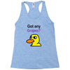 got any grapes Racerback Tank
