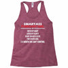 Smartass February Girl Racerback Tank