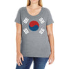 south korea international baseball Ladies Curvy T-Shirt