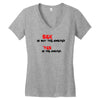 yes is the answer Women's V-Neck T-Shirt
