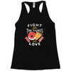 fight for the things you love pizza donuts Racerback Tank