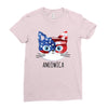 4th of July Ladies Fitted T-Shirt