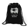 i want to believe in kang and kodos Drawstring Bags