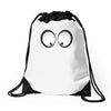 googly eyes Drawstring Bags