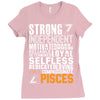 Strong Independent Motivated Pisces Ladies Fitted T-Shirt