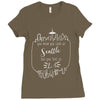 LA (f90) Ladies Fitted T-Shirt
