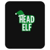 christmas head elf Mousepad