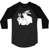 rude, rabbits humping,funny 3/4 Sleeve Shirt