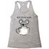 my puns are Racerback Tank