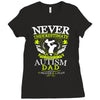 The Power Of An Autism Dad Ladies Fitted T-Shirt
