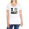 i eat meat Ladies Curvy T-Shirt