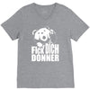ted fick dich donner V-Neck Tee