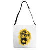 lion yellow Adjustable Strap Totes