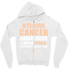 Uterine Cancer Awareness I Wear Peach For Some Special To Me Zipper Hoodie