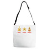 money power woman Adjustable Strap Totes