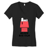 Sleep Big Fan Women's V-Neck T-Shirt