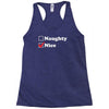 more nice than naughty Racerback Tank