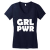 girl power Women's V-Neck T-Shirt