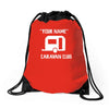 caravan club funny gift Drawstring Bags