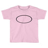 black oval Toddler T-shirt