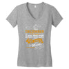 I'm a december woman I was born with my heart Women's V-Neck T-Shirt