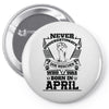 Never Underestimate Dog Rescuer Who Was Born April Pin-back button