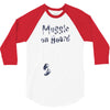 Muggle On Board Navy 3/4 Sleeve Shirt