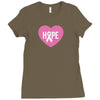 Hope. Breast Cancer Awareness Ladies Fitted T-Shirt