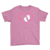 Baby Girl with Heart Any Name Customized Youth Tee