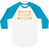 happy halloween witches 3/4 Sleeve Shirt