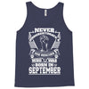 Never Underestimate Dog Rescuer Who Was Born September Tank Top