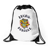 lucha dorable Drawstring Bags