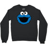 Cookie Monster Face Crewneck Sweatshirt