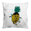 pineapple skateboarding Throw Pillow