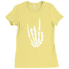 skeleton hand Ladies Fitted T-Shirt