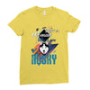 who loves husky Ladies Fitted T-Shirt