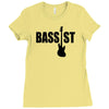 bass guitar Ladies Fitted T-Shirt